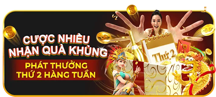 Thưởng nạp tiền hàng tuần tại hipclub casino